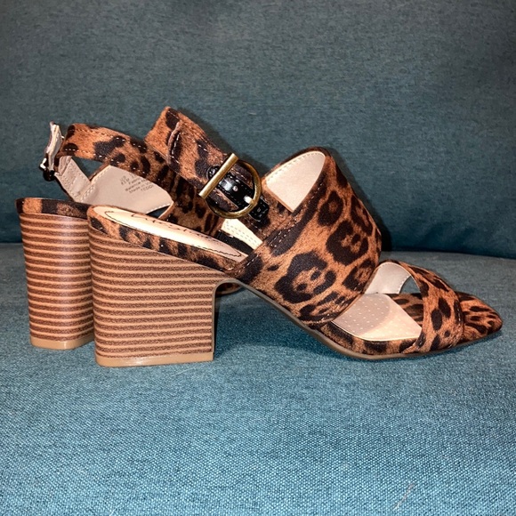 Leopard Print 3” Chunky Strapped Heel - Picture 3 of 6